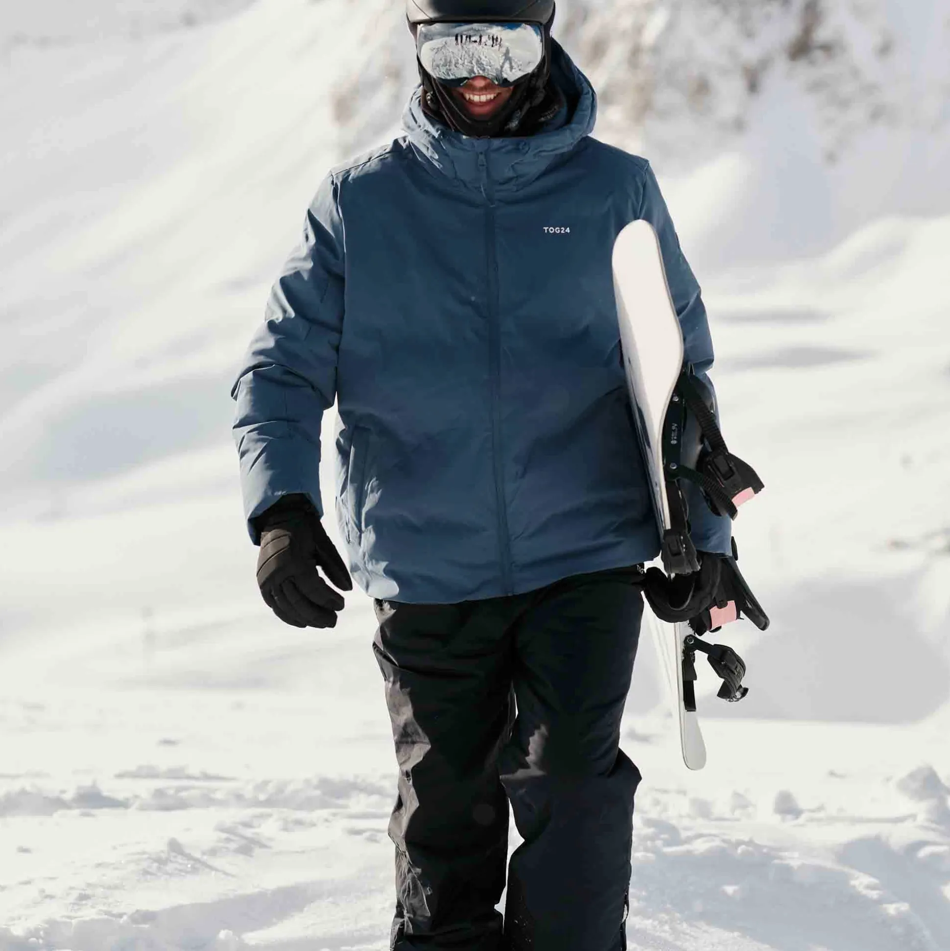 Davos Mens Shower Resistant Insulated Ski Jacket - Fjord Blue