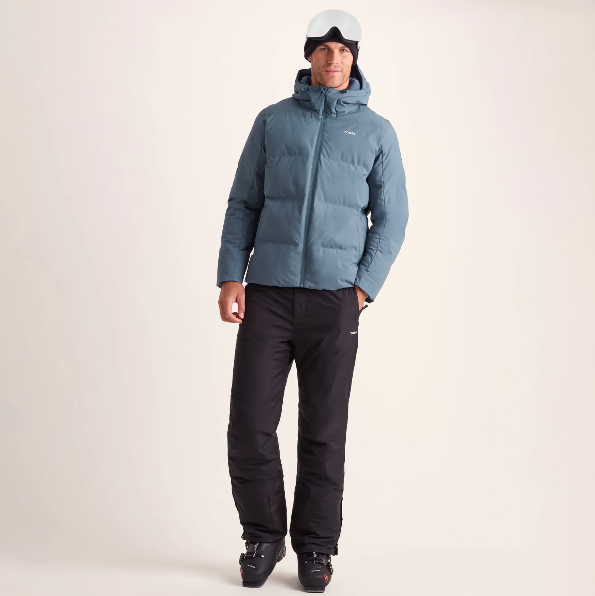 Davos Mens Shower Resistant Insulated Ski Jacket - Fjord Blue