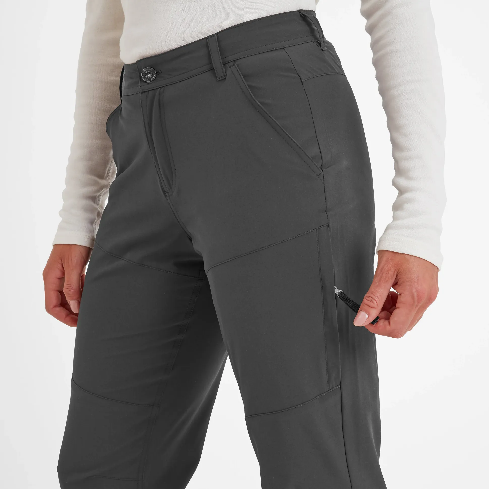 Denver Womens Walking Trousers Long - Storm