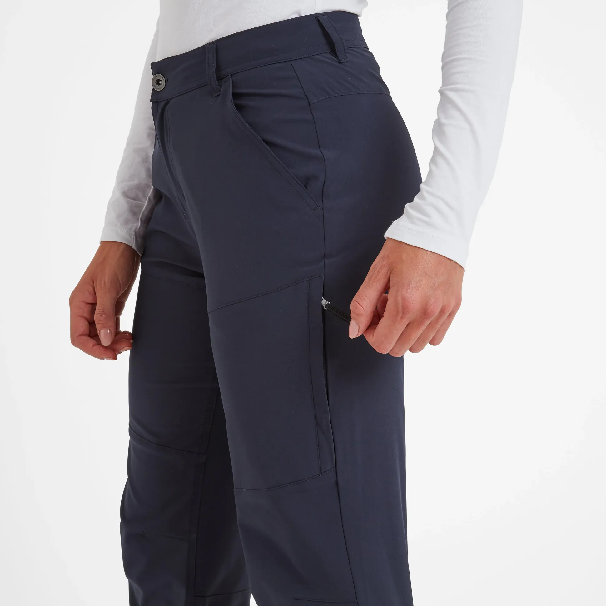 Denver Womens Walking Trousers Short - Navy