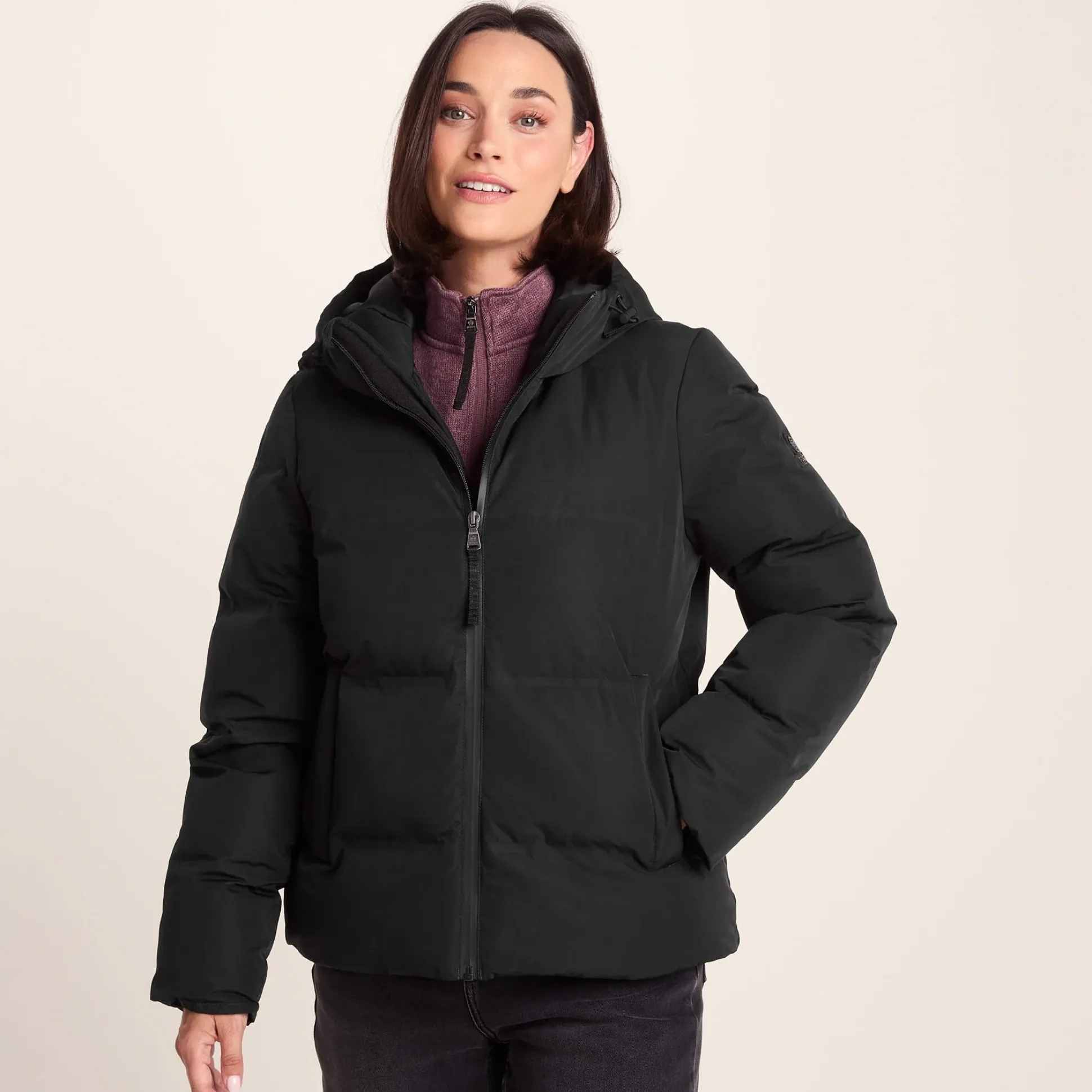 Dina Womens Shower Resistant Insulated Jacket - Black