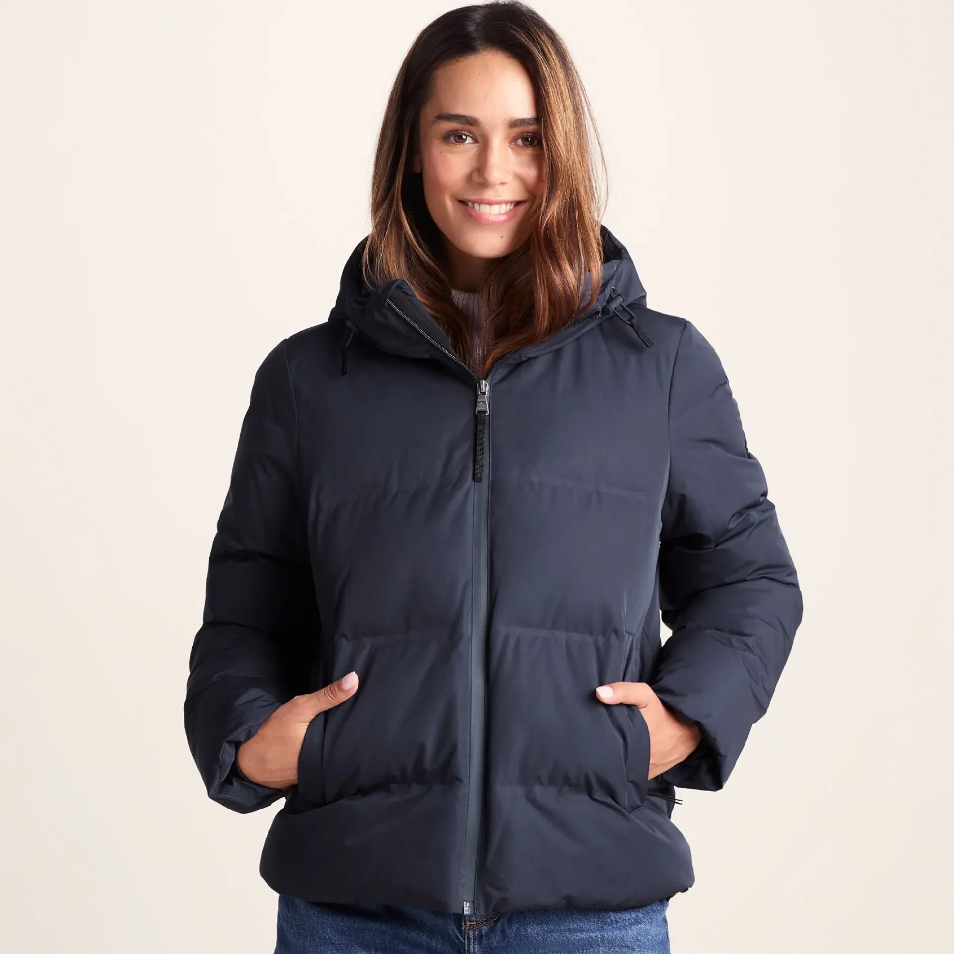 Dina Womens Shower Resistant Insulated Jacket - Dark Indigo