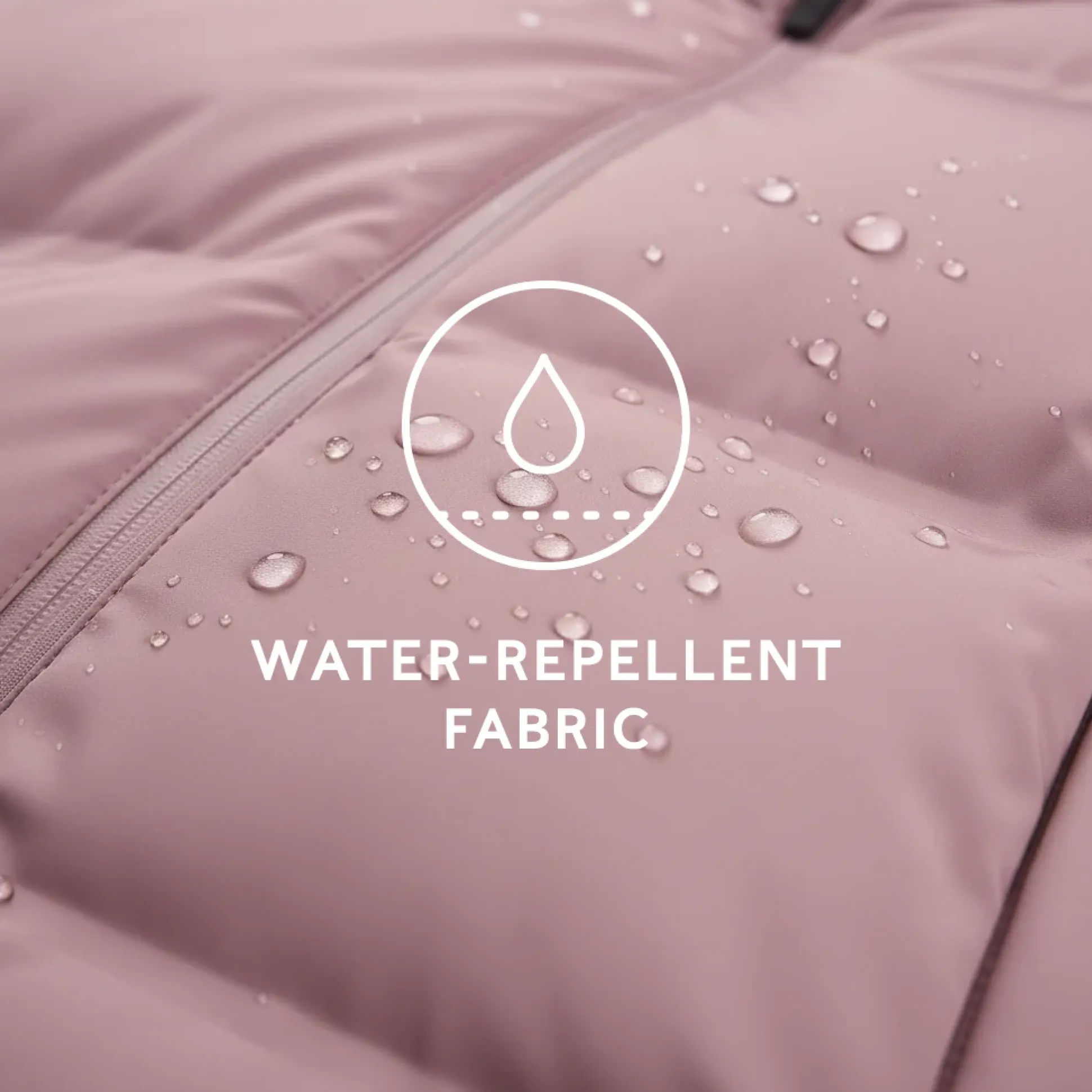 Dina Womens Shower Resistant Insulated Jacket - Mauve