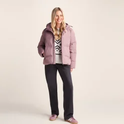 Dina Womens Shower Resistant Insulated Jacket - Mauve
