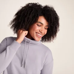 Drakeford Womens Supersoft Longline Sweat - Lavender Grey