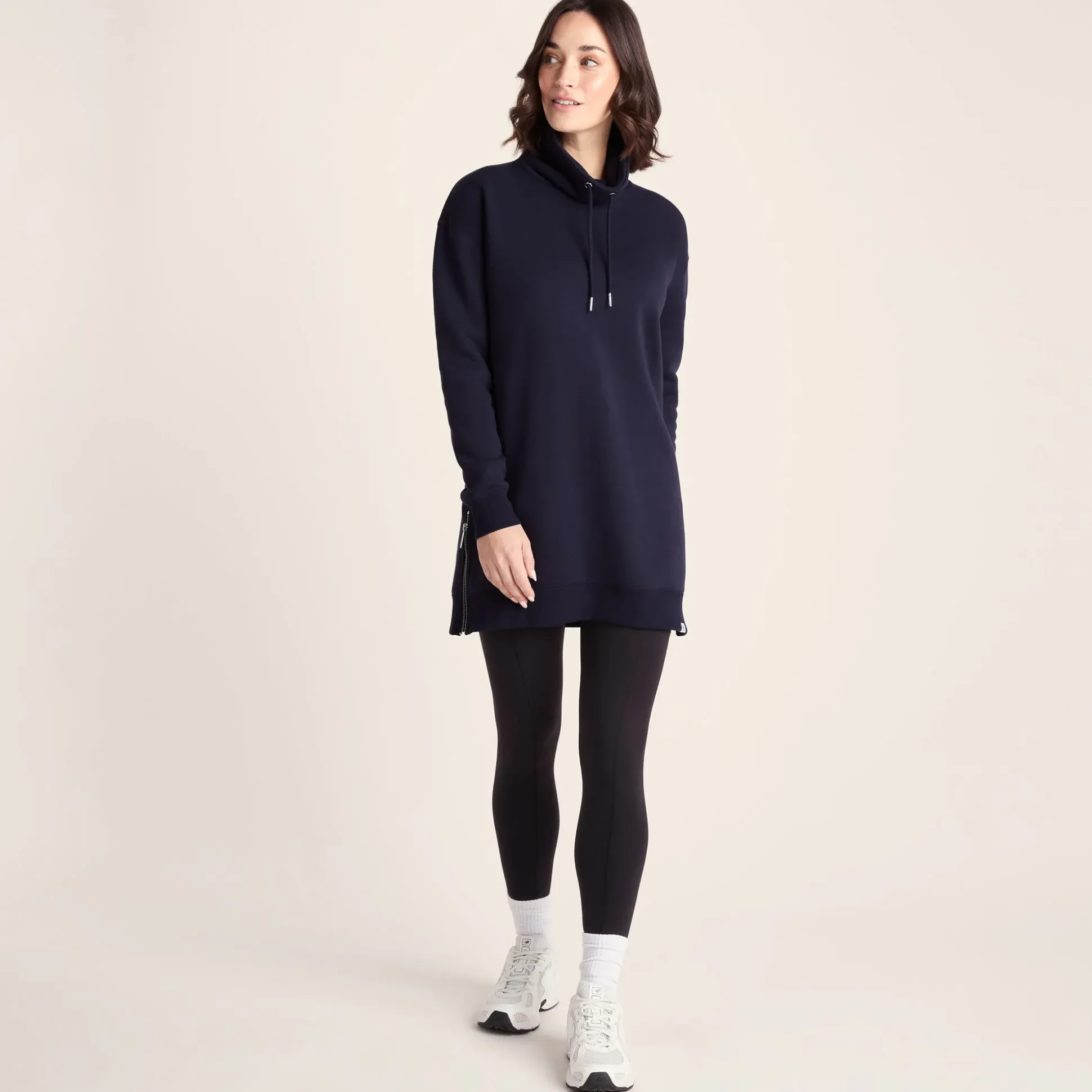 Drakeford Womens Supersoft Longline Sweat - Oxford Blue