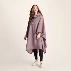 Drench Unisex Waterproof Poncho - Dusky Pink Wiggle Print