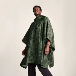 Drench Unisex Waterproof Poncho - Forage Green Pixel Print