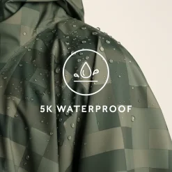 Drench Unisex Waterproof Poncho - Forage Green Pixel Print