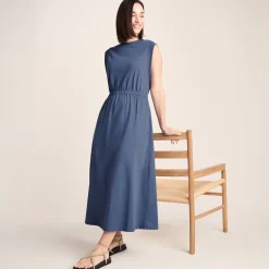 Ebony Womens Supersoft Dress - Smokey Blue