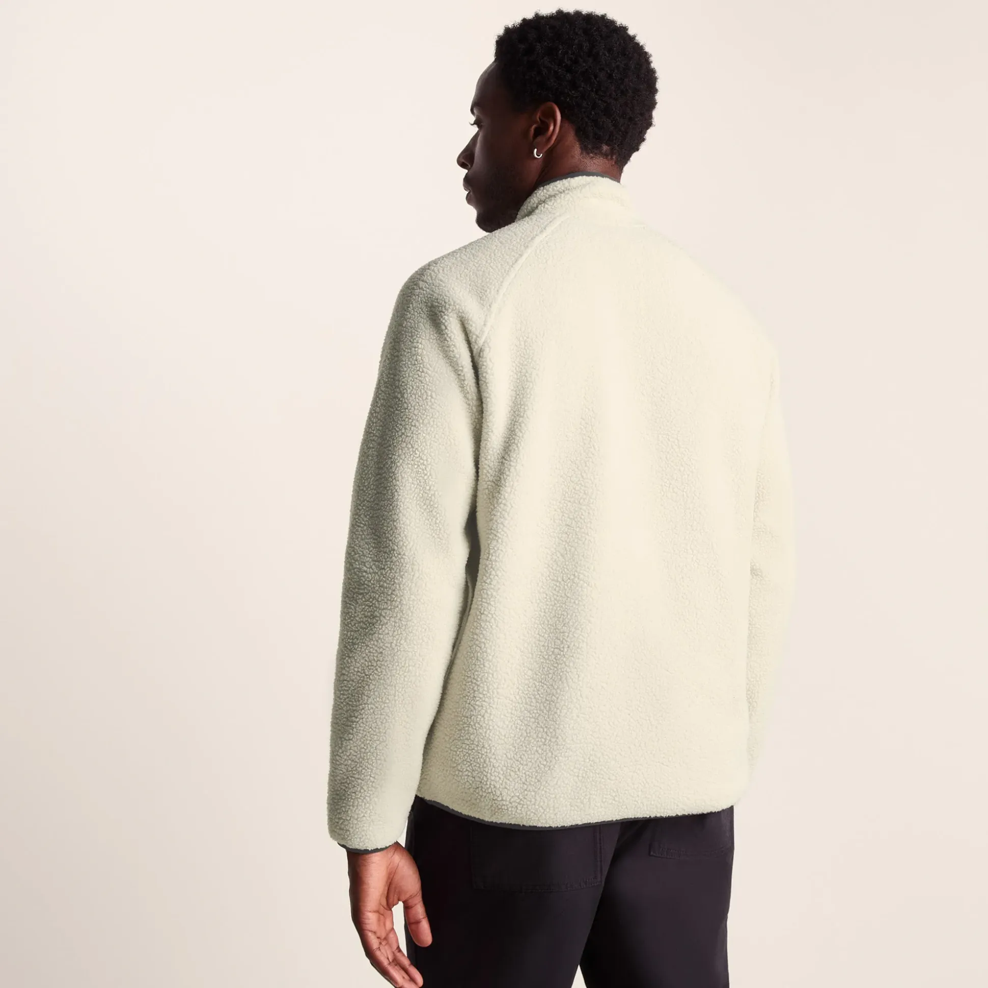 Eldon Mens Sherpa Fleece - Warm Cloud