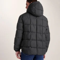 Else Womens Oversized Shower Resistant Heavy Padded Jacket - Black