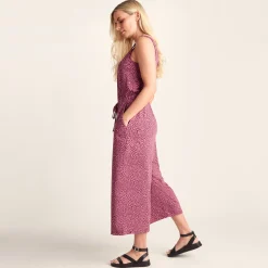 Emmie Womens Supersoft Jumpsuit - Black Raspberry Wiggle Print