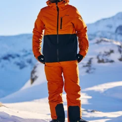 Falcon Mens Salopettes - Dark Orange