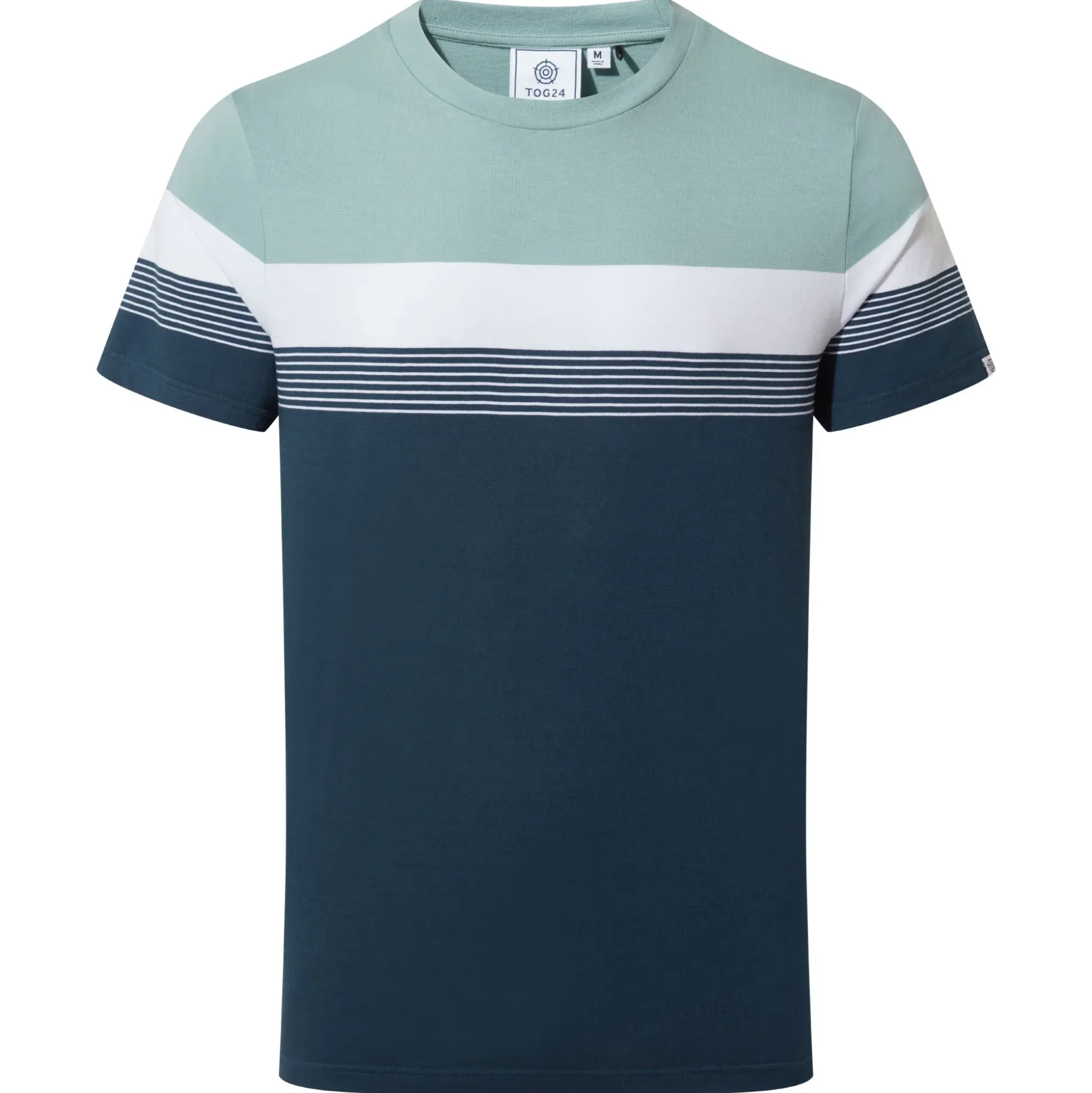 Farndon Mens T-Shirt - Light Sky/Inky Blue