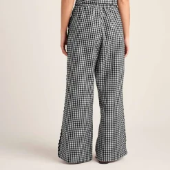 Fearne Womens Gingham Trousers - Black Check