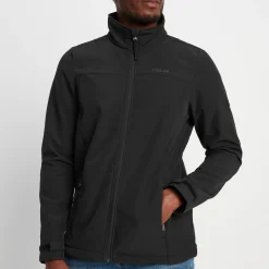 Feizor Mens Shower Resistant Softshell Jacket - Black