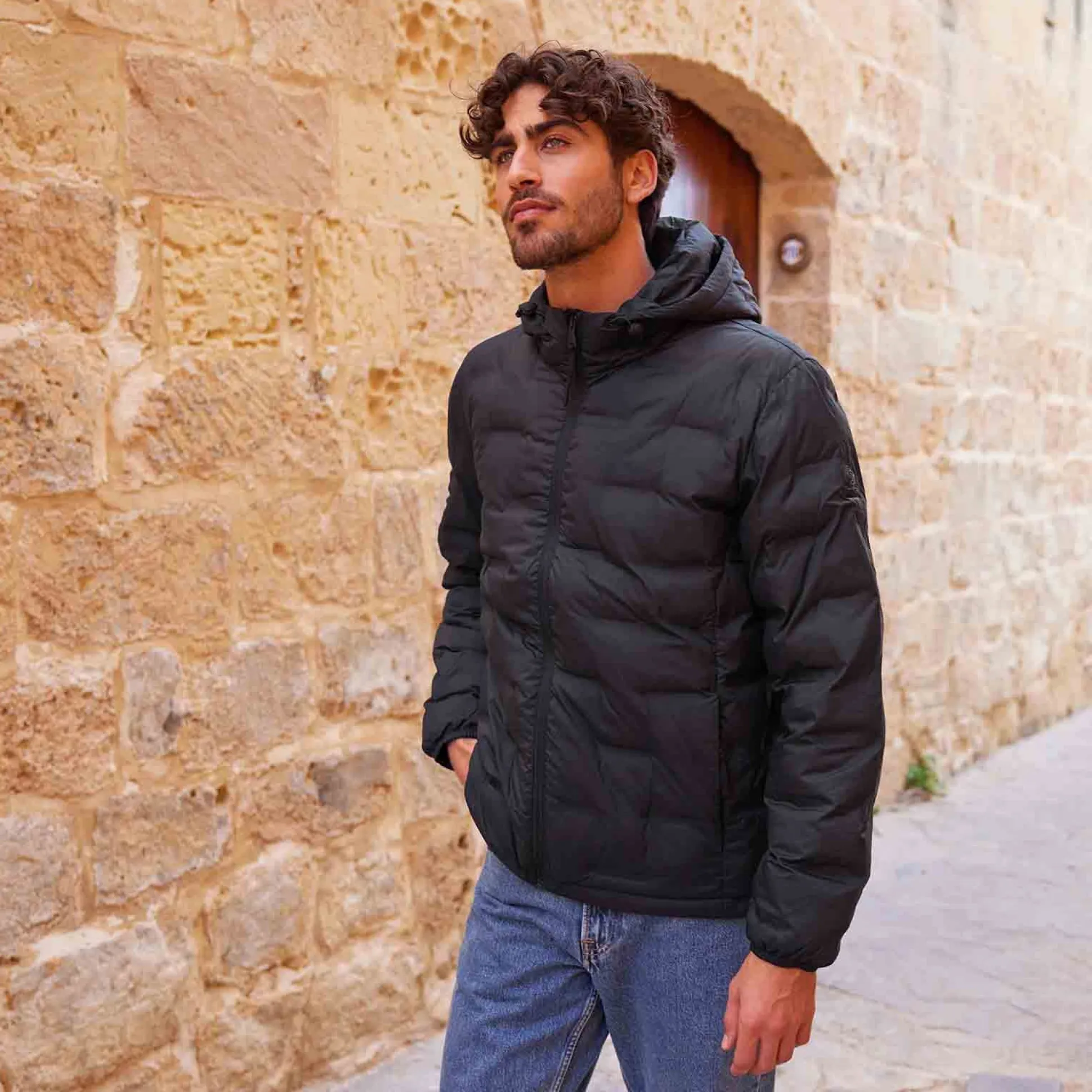 Fender Mens Shower Resistant Insulated Jacket - Black