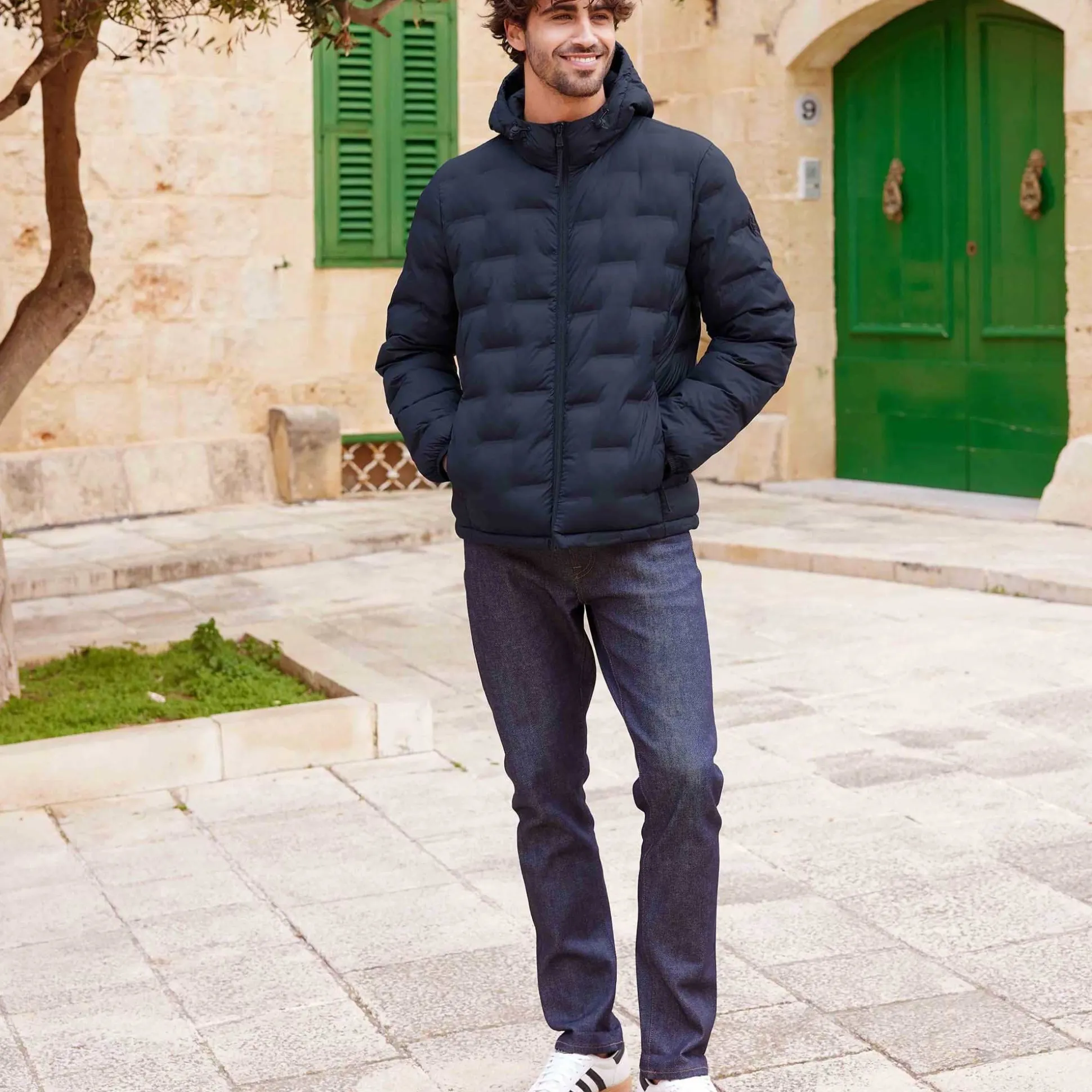 Fender Mens Shower Resistant Insulated Jacket - Dark Indigo