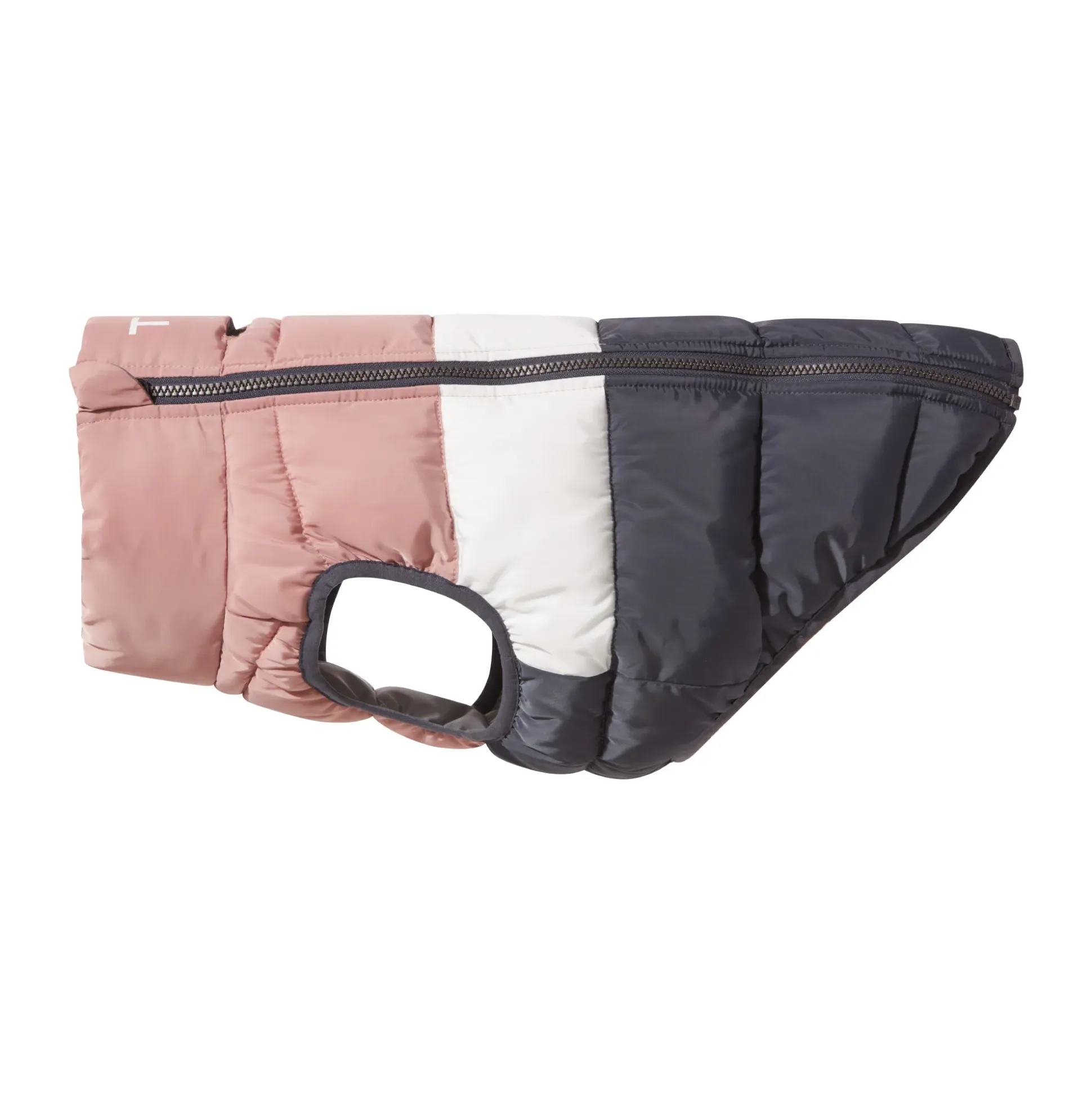 Fetch Padded Dog Coat M - Faded Pink/Ice Grey/Washed Blue