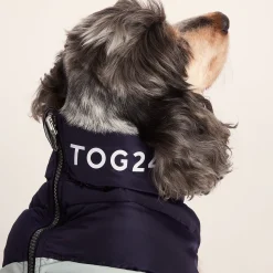Fetch Padded Dog Coat M - Oxford Blue/Light Mist/Lavender Grey