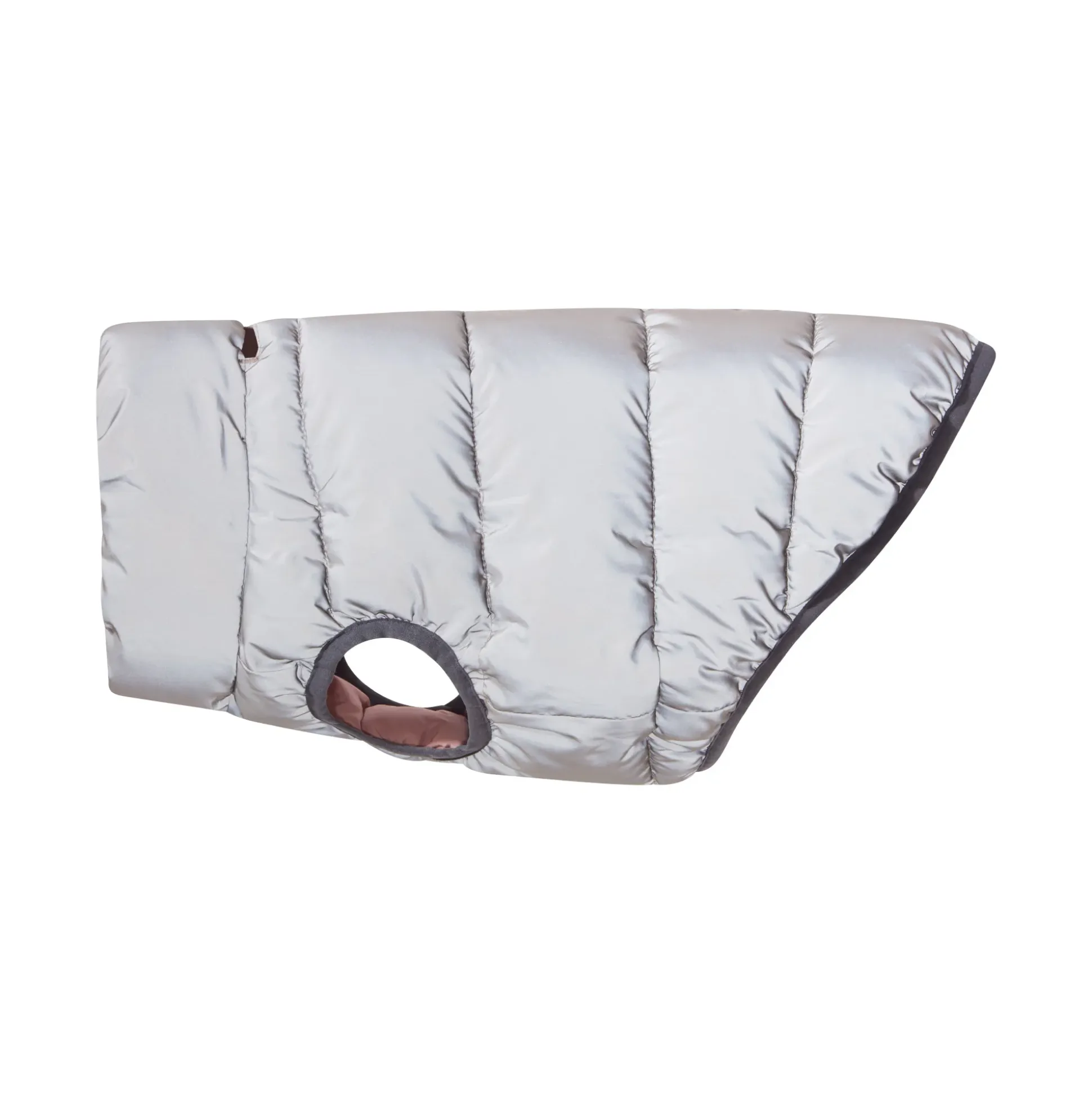 Fetch Padded Dog Coat XS - Faded Pink/Ice Grey/Washed Blue