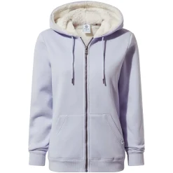 Finch Womens Supersoft Sherpa Fleece Lined Hoody - Pale Lilac