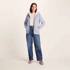 Finch Womens Supersoft Sherpa Fleece Lined Hoody - Pale Lilac