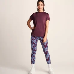 Florrie Womens Performance T-Shirt - Black Raspberry
