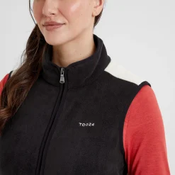 Fordley Womens Microfleece Gilet - Black/Vanilla