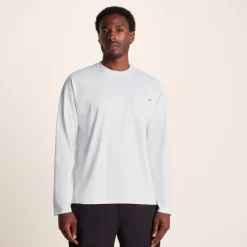 Formby Mens Relaxed Fit Long Sleeve Supersoft Jersey T-Shirt - Optic White