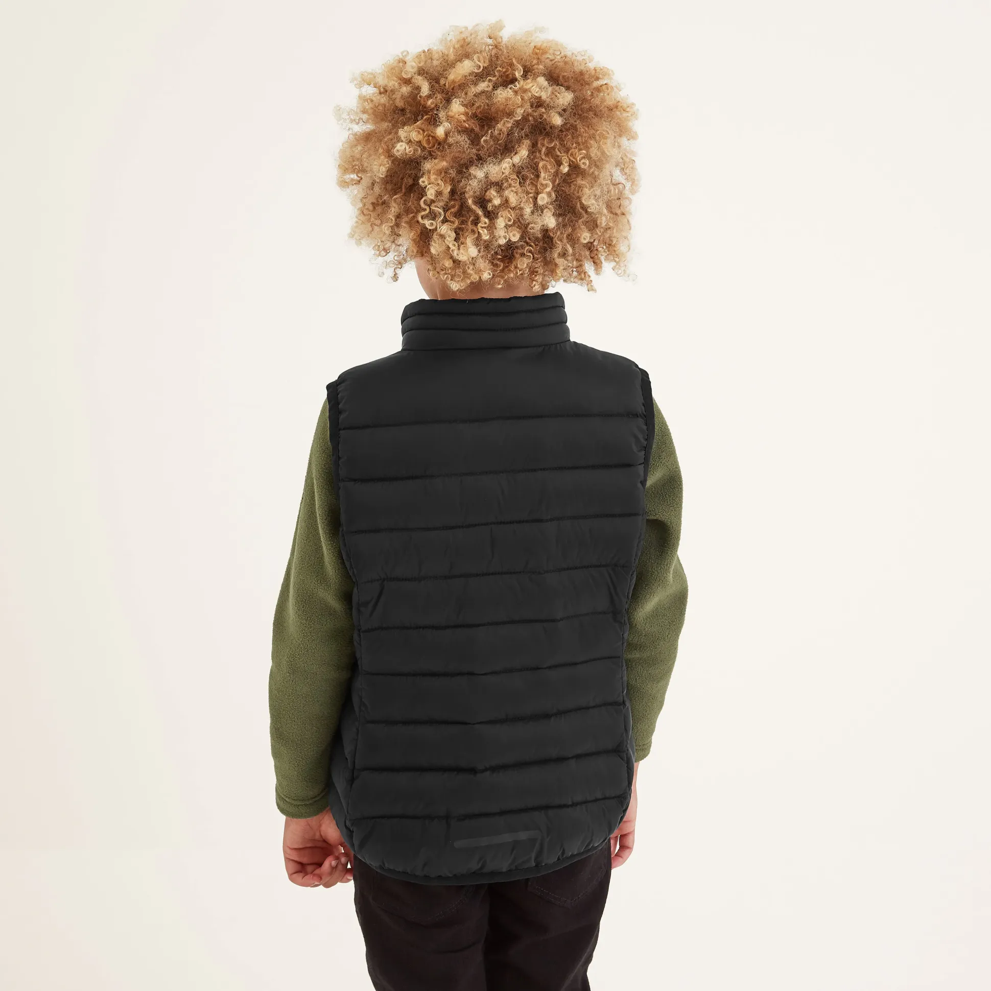 Gibson Kids Insulated Padded Gilet - Black