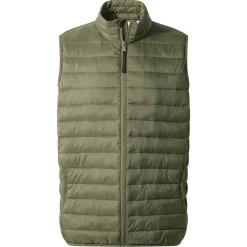 Gibson Mens Insulated Padded Gilet - Khaki