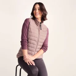 Gibson Womens Insulated Padded Gilet - Faded Pink
