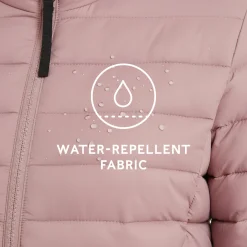 Gibson Womens Insulated Padded Jacket - Faded Pink
