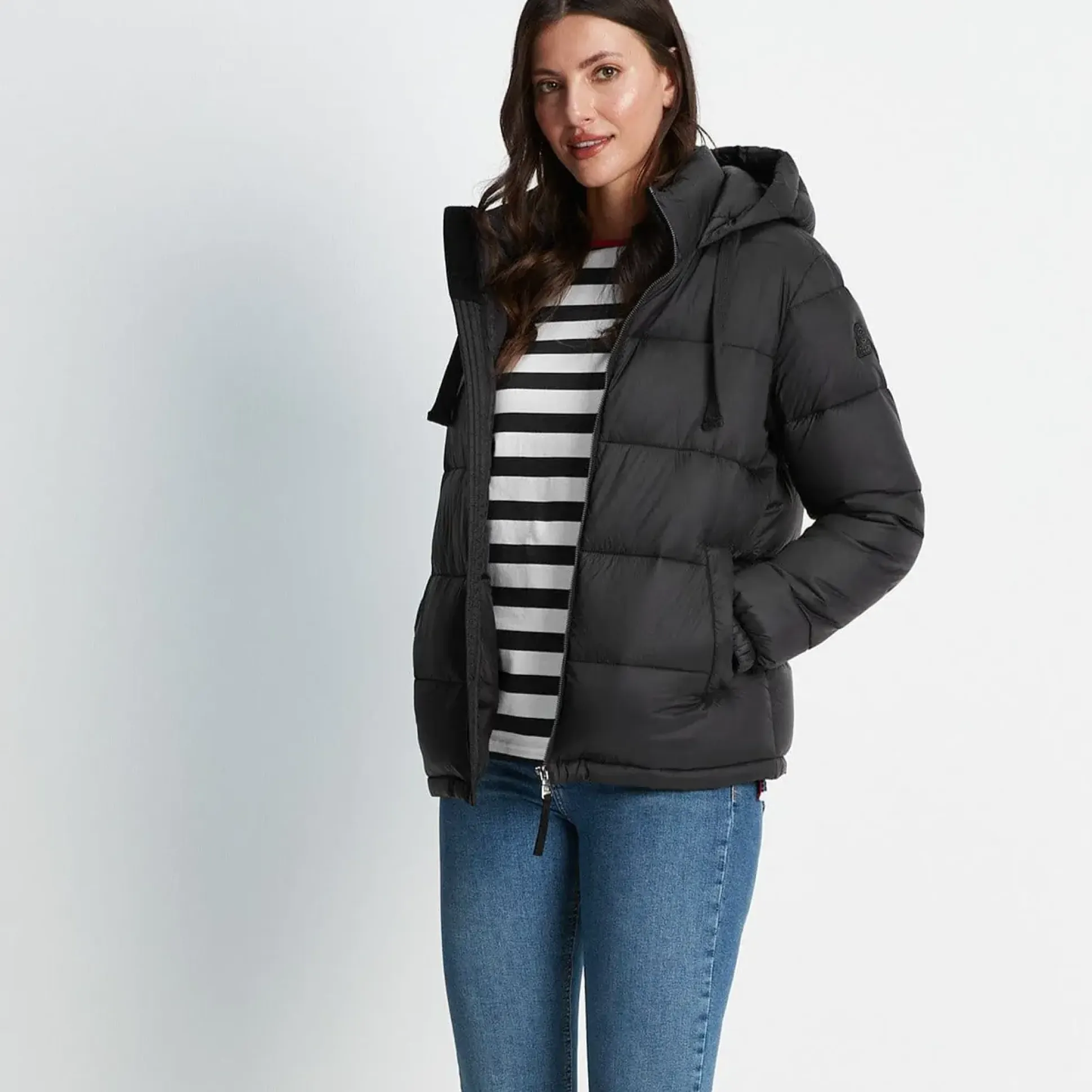 Gilly Womens Short Padded Jacket - Black