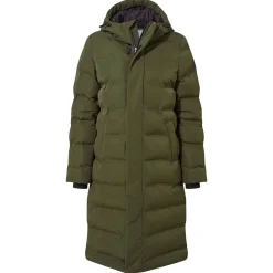 Glaston Womens Shower Resistant Insulated Parka - Dark Green