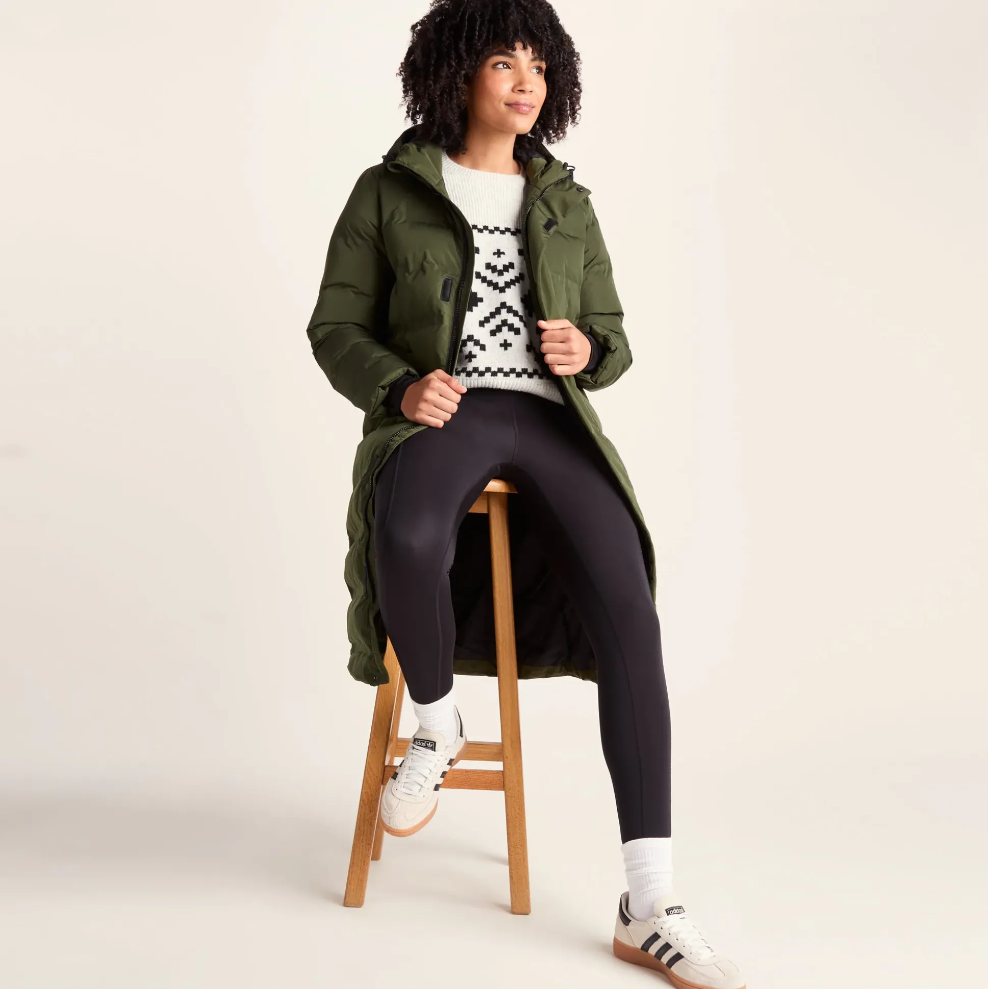 Glaston Womens Shower Resistant Insulated Parka - Dark Green