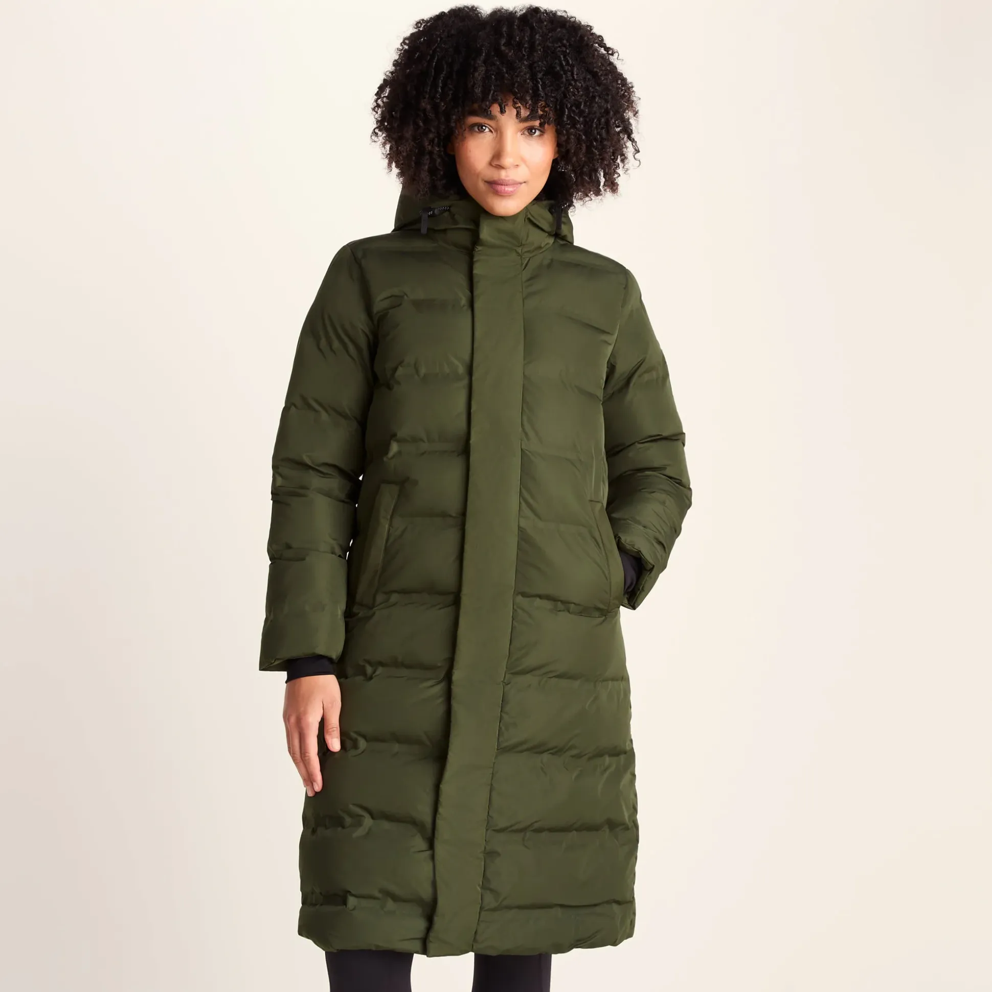 Glaston Womens Shower Resistant Insulated Parka - Dark Green