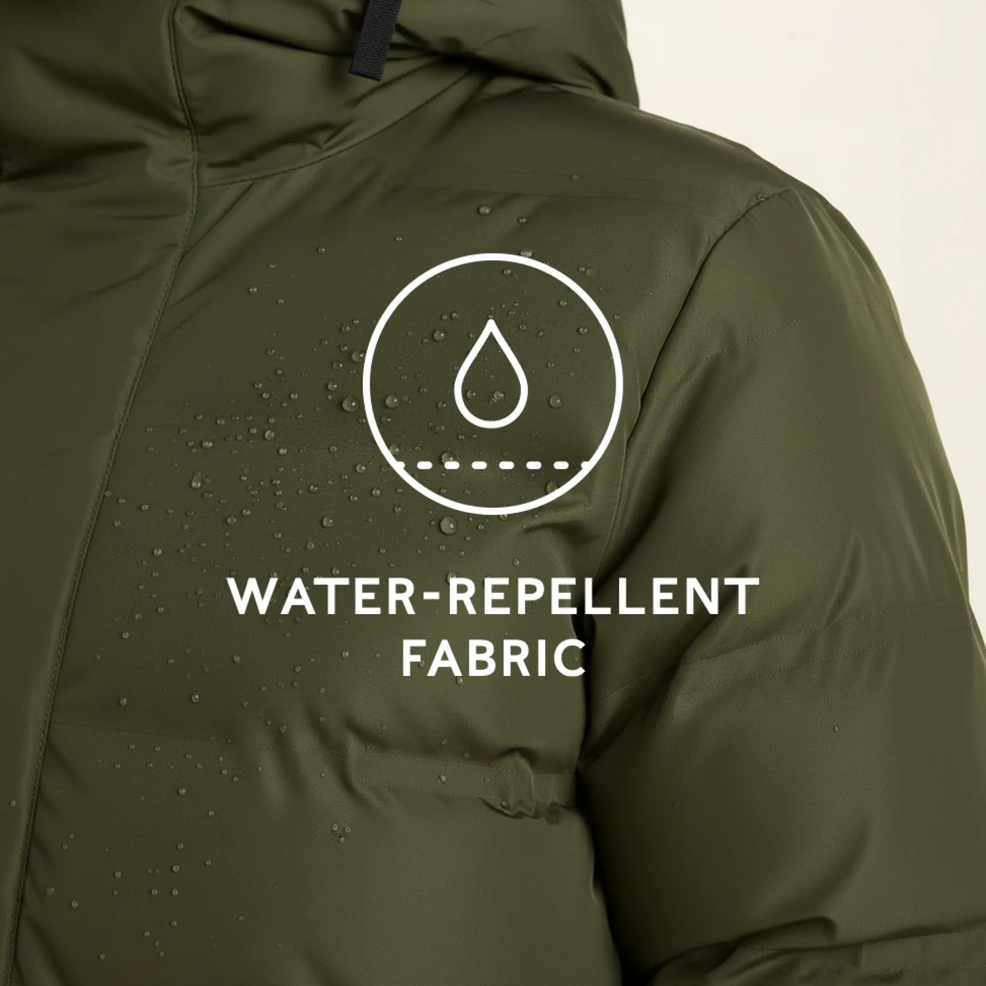Glaston Womens Shower Resistant Insulated Parka - Dark Green