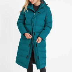 Glaston Womens Shower Resistant Insulated Parka - Deep Teal