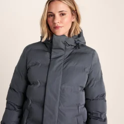 Glaston Womens Shower Resistant Insulated Parka - Washed Blue