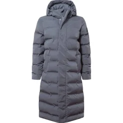 Glaston Womens Shower Resistant Insulated Parka - Washed Blue