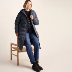 Glaston Womens Shower Resistant Insulated Parka - Washed Blue