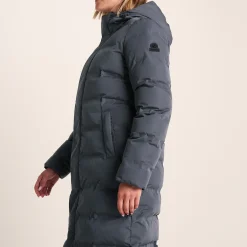 Glaston Womens Shower Resistant Insulated Parka - Washed Blue