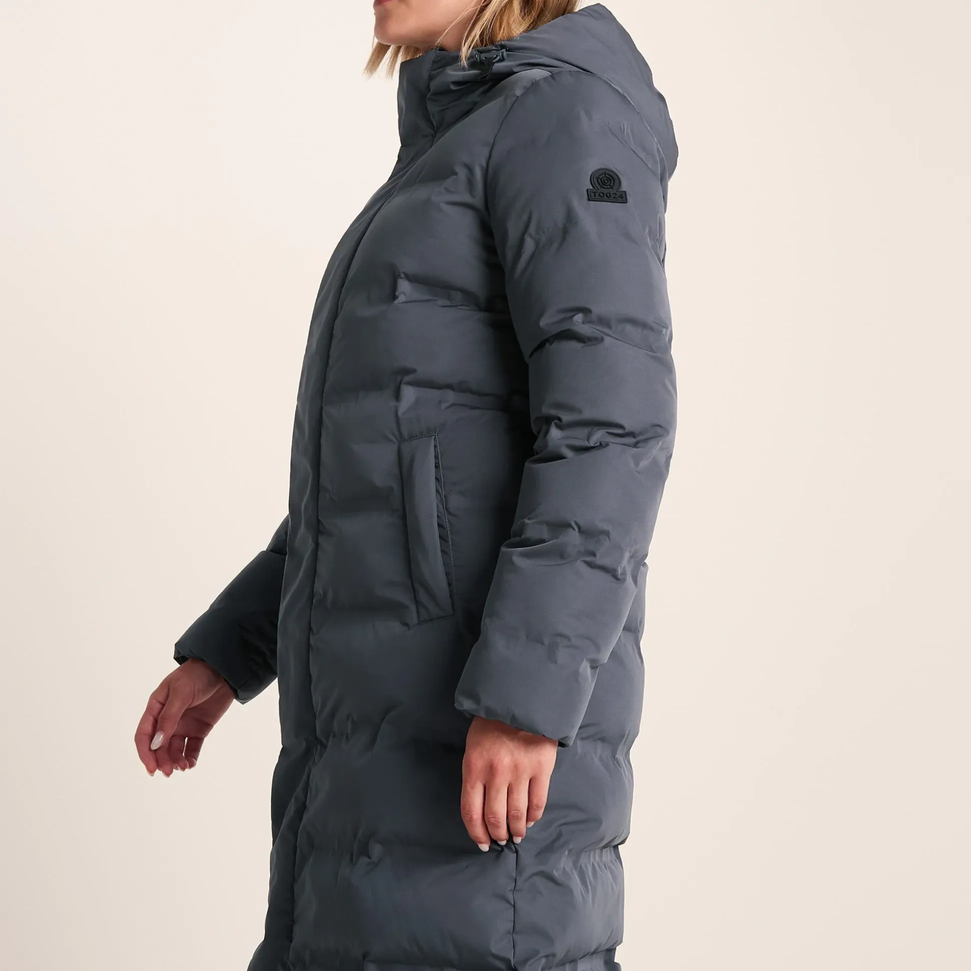 Glaston Womens Shower Resistant Insulated Parka - Washed Blue
