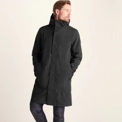Glenton Mens Long Waterproof Jacket - Black