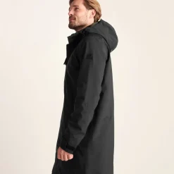 Glenton Mens Long Waterproof Jacket - Black