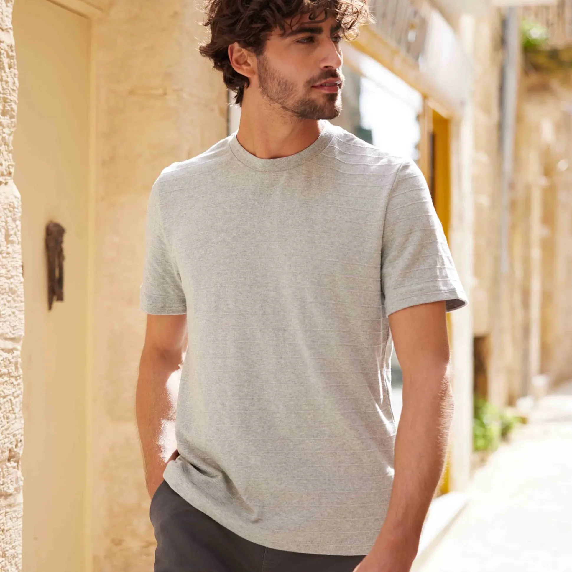 Goodman Mens Supersoft T-Shirt - Light Grey Marl