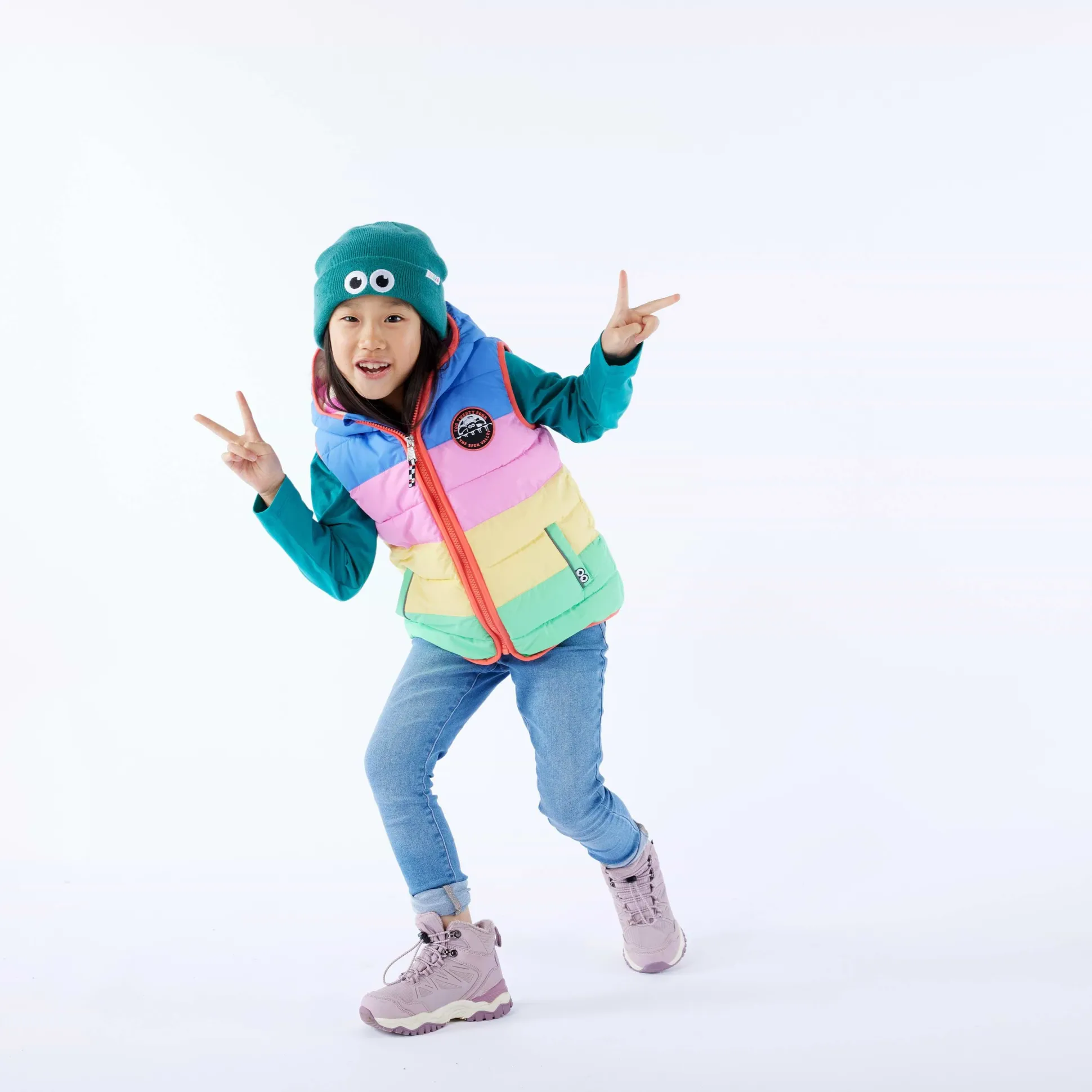 Gotland Kids Shaun the Sheep Gilet - Blueberry
